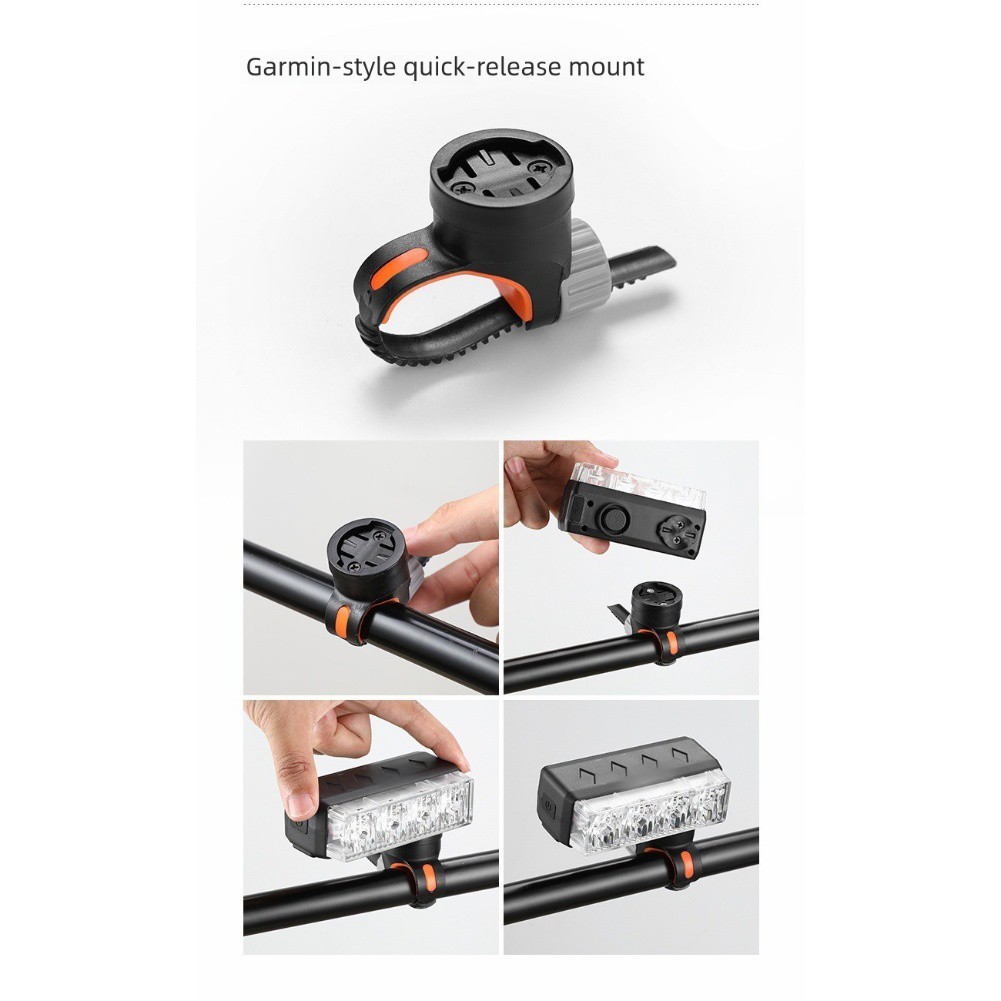 Adjustable Light Modes Cycling Safety LED Bike Light 120dB Volume Controller