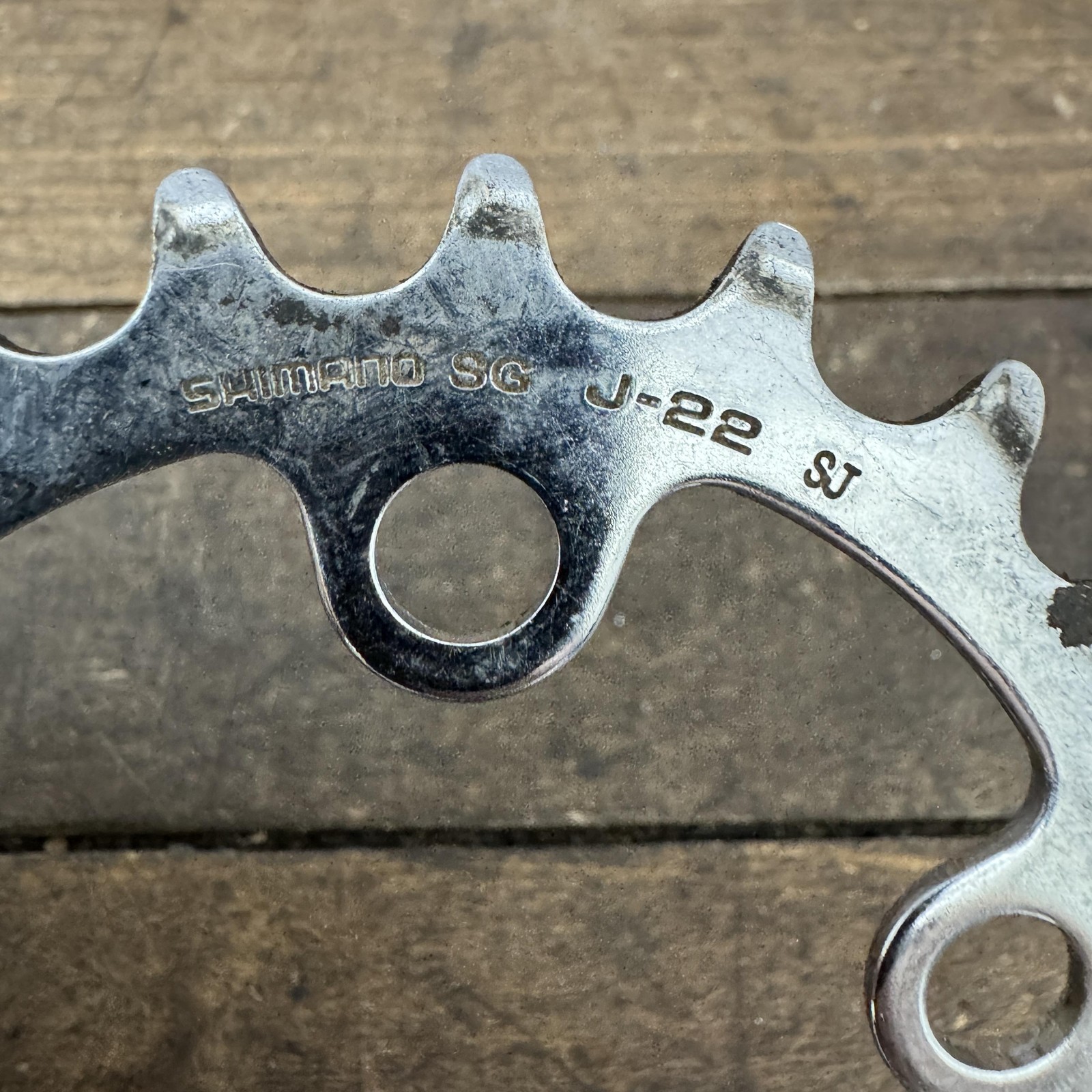 Vintage Shimano SG Chainring 22 Tooth 22t 58 BCD J-22 TB Chrome Steel Granny