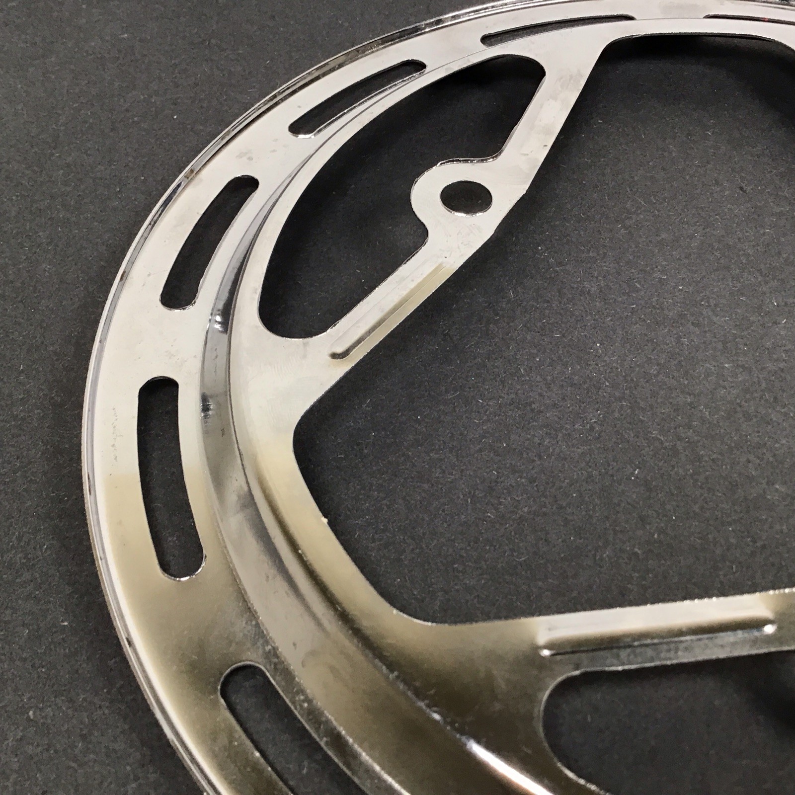 Nervar 3-Bolt Chainring Guard Protector NOS Chromed Steel NOS Vintage Peugeot