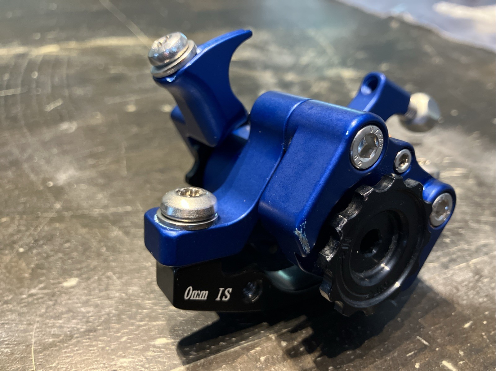 One Caliper Paul Components Authentic Klamper Blue Long Pull Disc Brake