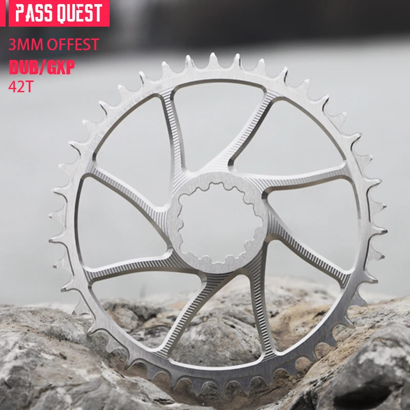 3mm Offset Chainring 40T-54T Narrow Wide Chainring for ROAD/Gravel Bike 9-12S