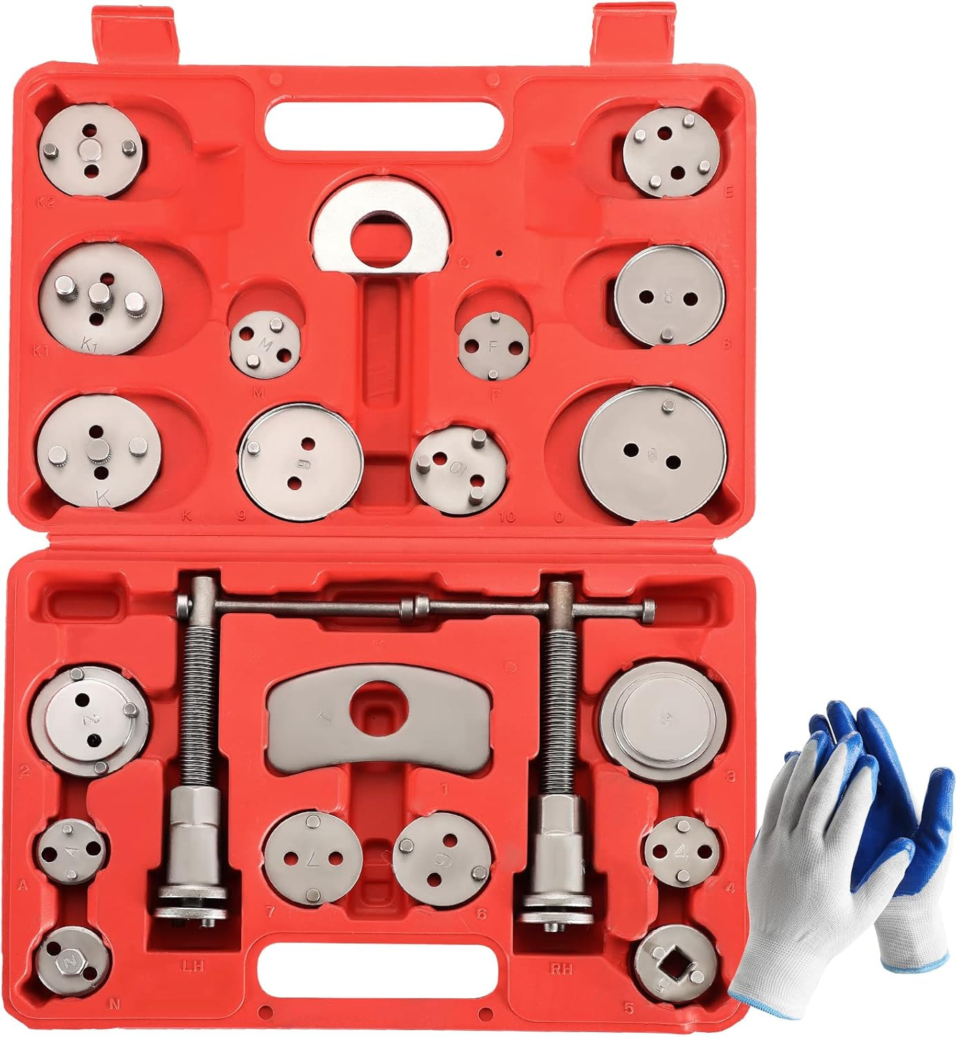 24PCS Disc Brake Caliper Tool Kit | Heavy Duty Disc Brake Piston Caliper Rewind