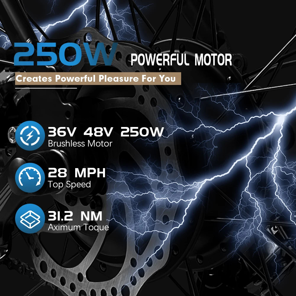 36V 48V 250W E-bike Conversion Kit Brushless Rear Cassette Hub Motor Wheel