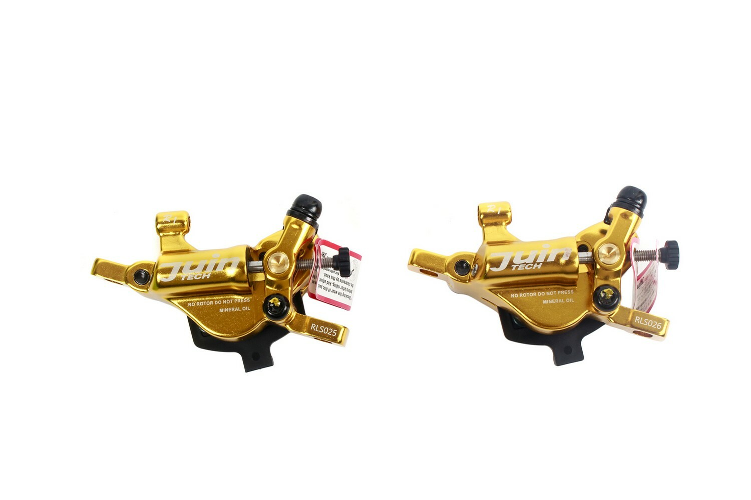 Juin Tech R1 Road Cyclocross Gravel Biking Hydraulic Disc Brake Set Gold
