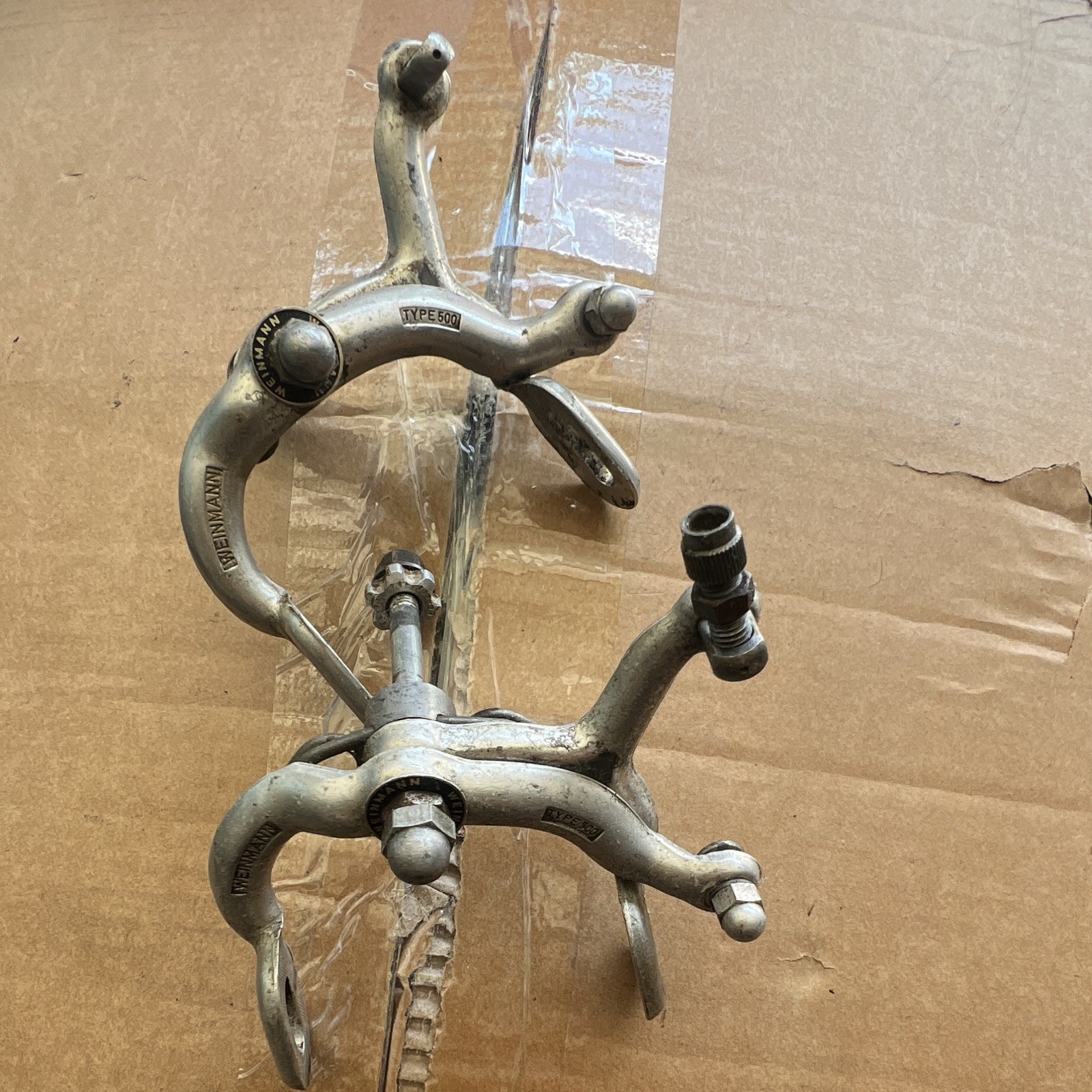 Weinmann Type 500 Silver Side Pull Caliper Brake Set Front & Rear Road Bike