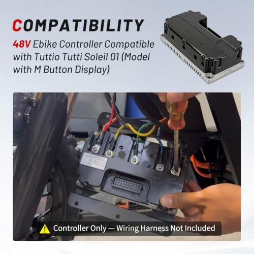 48V Ebike Controller Compatible Tuttio Tutti Soleil 01 M Button