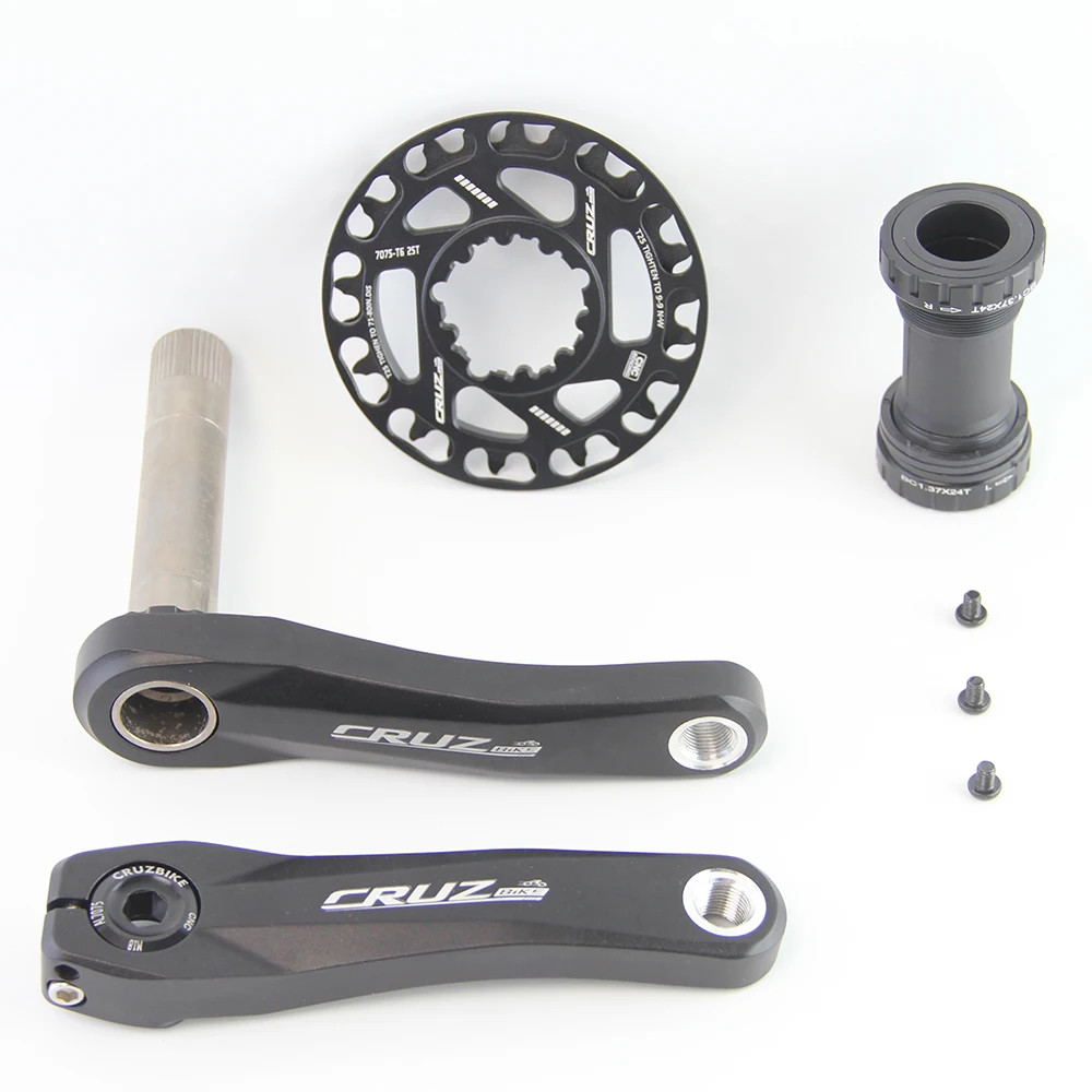 Kids Bicycle Cranksets 89/98/110/127/140/150mm Children MTB Crank Arms 25T-40T