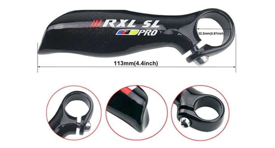 Aluminium Alloy+carbon bar ends mtb bar ends for mountain bike No Logo 3k Matte