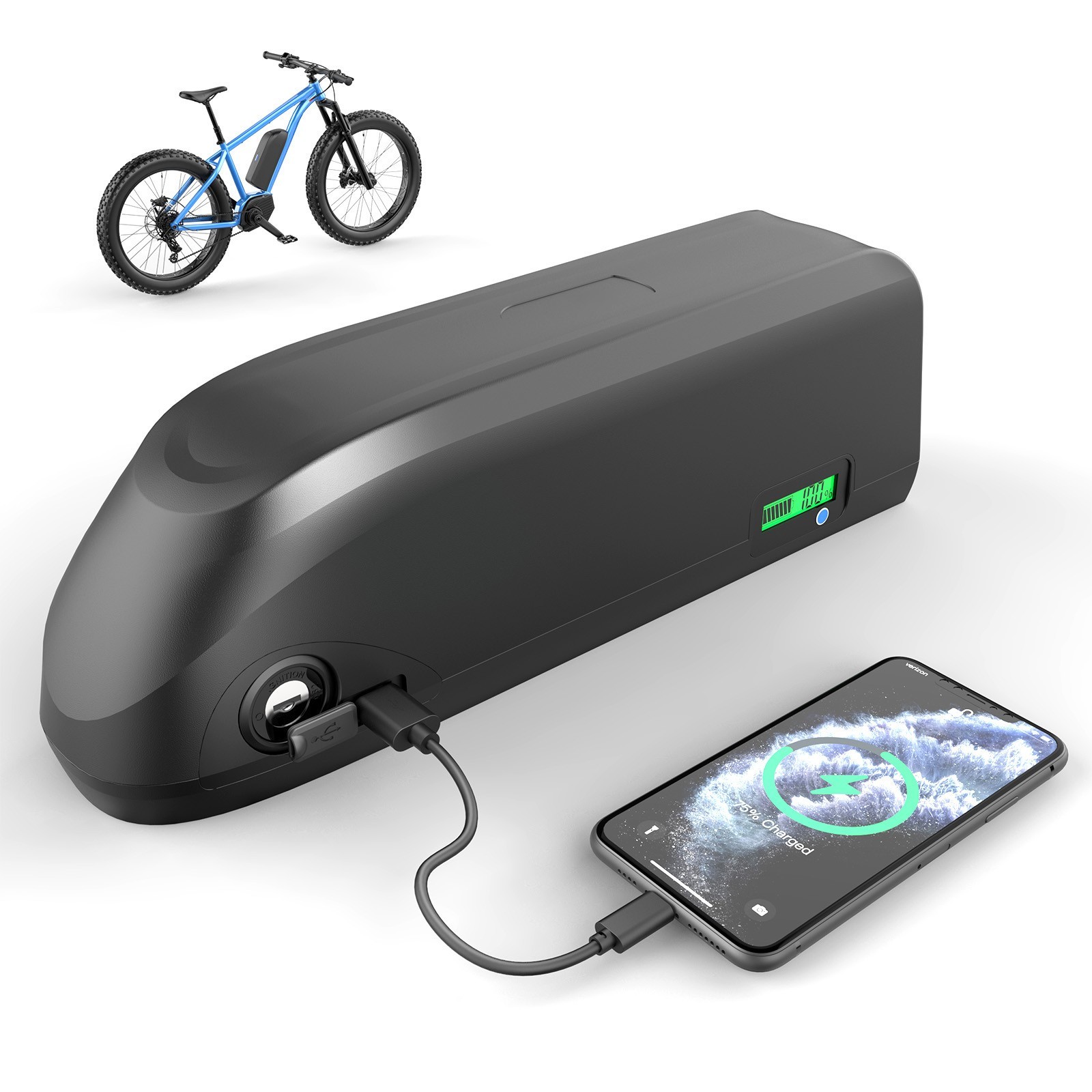 Samsung/LG 48V 20Ah Ebike Li-ion Battery Pack for 250W-2000W Electric Bike Motor