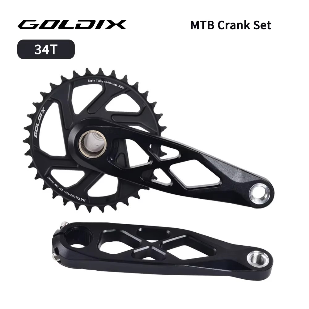 MTB Hollow Crankset BSA 24mm 165/170/175mm Direct Mount for Shimano SRAM