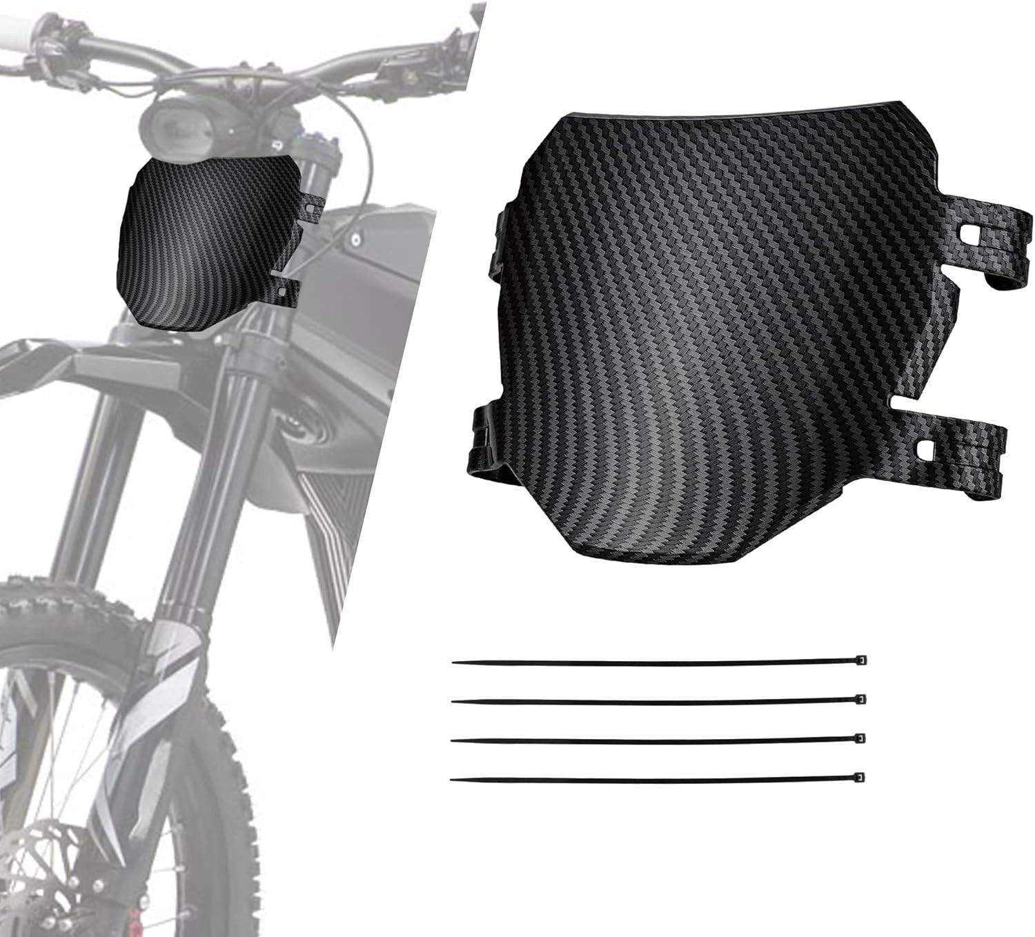 Front Number Plate for Ebike,8.78″*6.69″ Plate Replacement for Ridstar Q20/Tu…