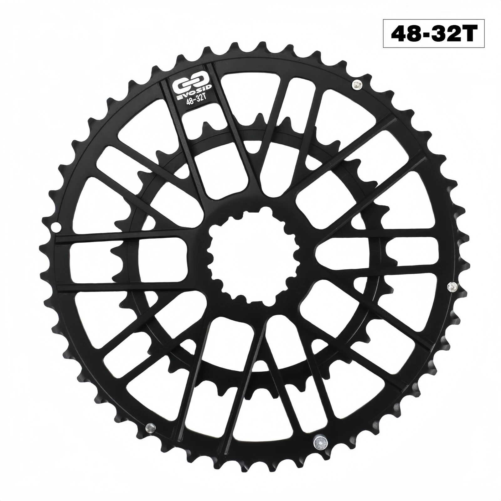 Gravel Road Folding Bicycle Crankset Chainring 46-30T 48-32T Double Chainwheel