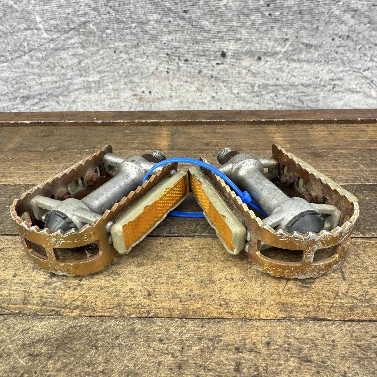 Vintage VP-450 BMX Bike Pedals 9/16 Old SChool BMX Alloy 3pc 1980s
