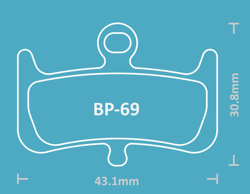 2 Bike brake pads Sintered for Hayes Hayes dominion A4, A4, 106F8355, 100G8A,