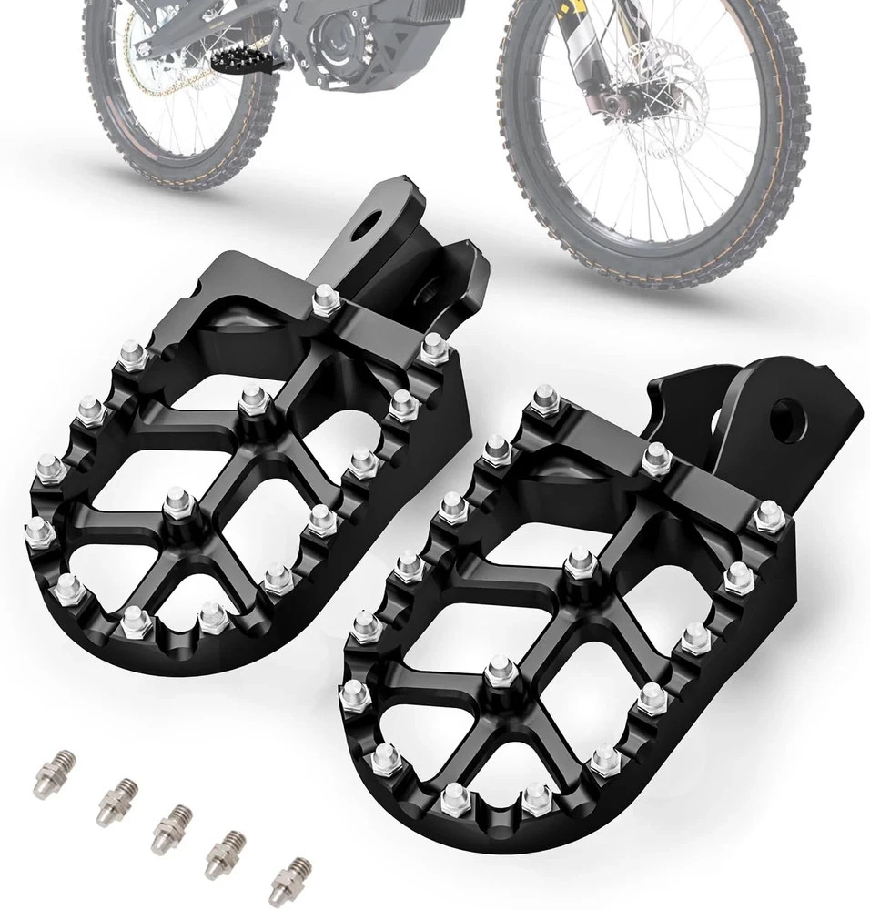 Electric Dirt Bike Wider Foot Pegs Footpegs Surron Sur Ron LBX Eride Pro SS 2.0
