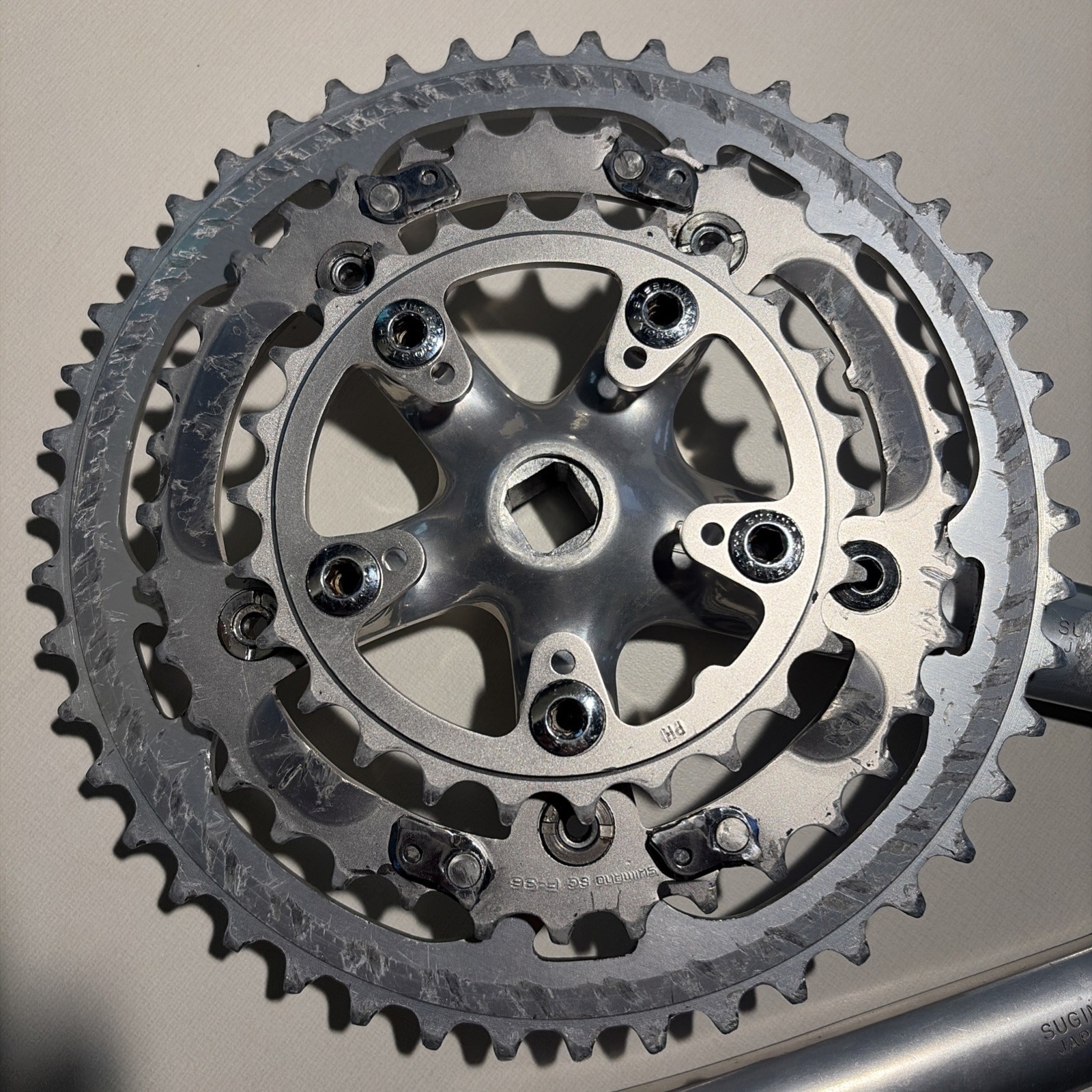 Ritchey Logic Crankset 170mm Sugino Japan Square Taper 46/36/26T Triple MTB