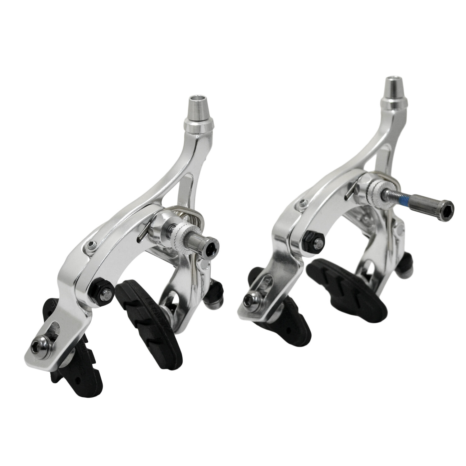 TEKTRO R359 Dual Pivot Caliper Brake Set 39-54mm Designed for 32C Tire , Silver