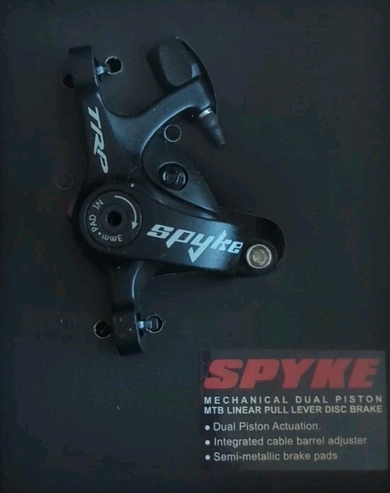 TRP Spyke Mechanical Post-Mount Caliper for long-pull levers, without rotor