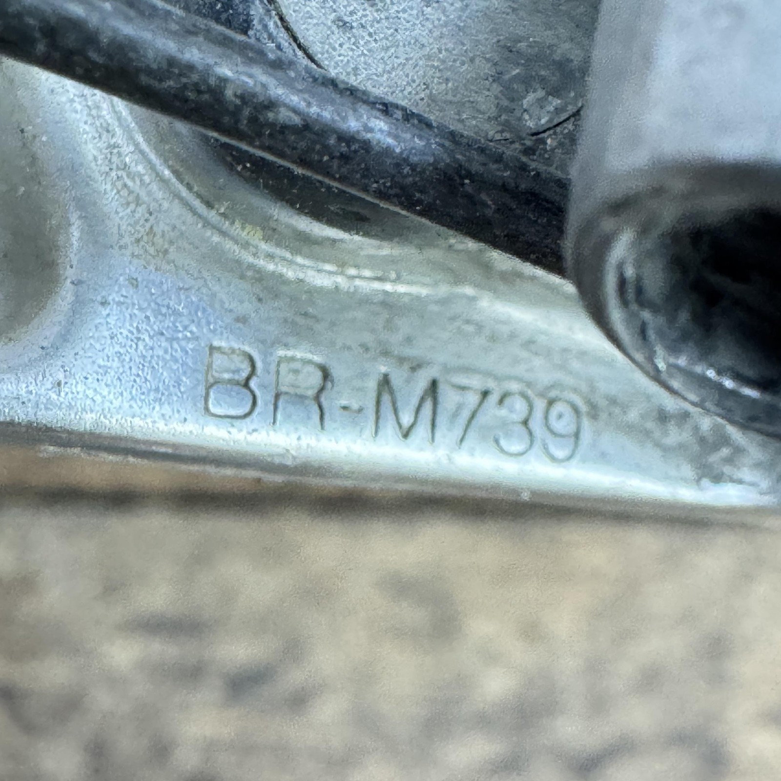 Vintage Shimano Deore XT BR-M739 V-Brake Caliper Set Silver F/R MTB 90s Bike