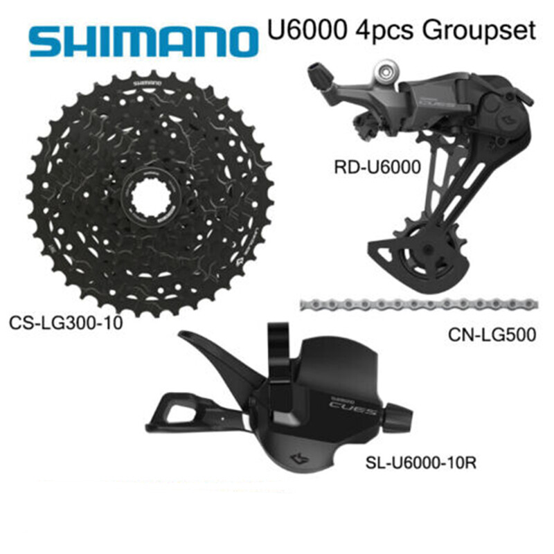 Shimano CUES U6000 10 Speed Groupset Cassette Shifter Rear Derailleur Chain