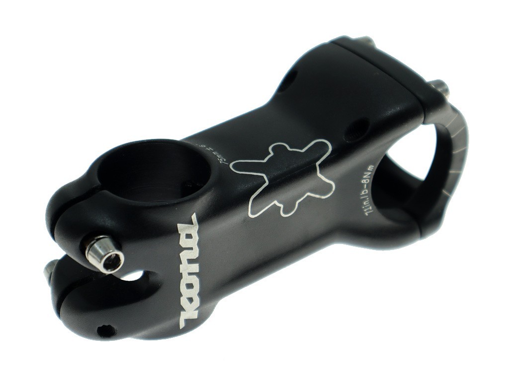 Kona 4-bolt Road Mountain Bike Stem 1 1/8″ x 31.8mm x 75mm x +/-6° Black