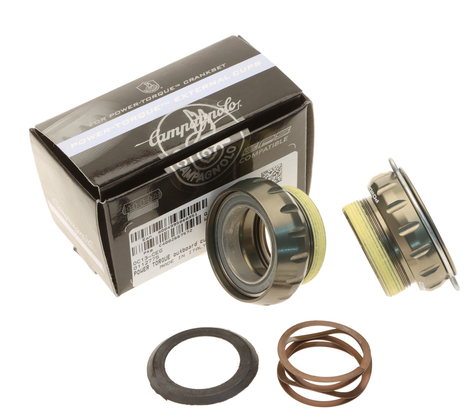 Campagnolo Power Torque Outboard Bottom Bracket Cups English BSC OC13-CEG NEW