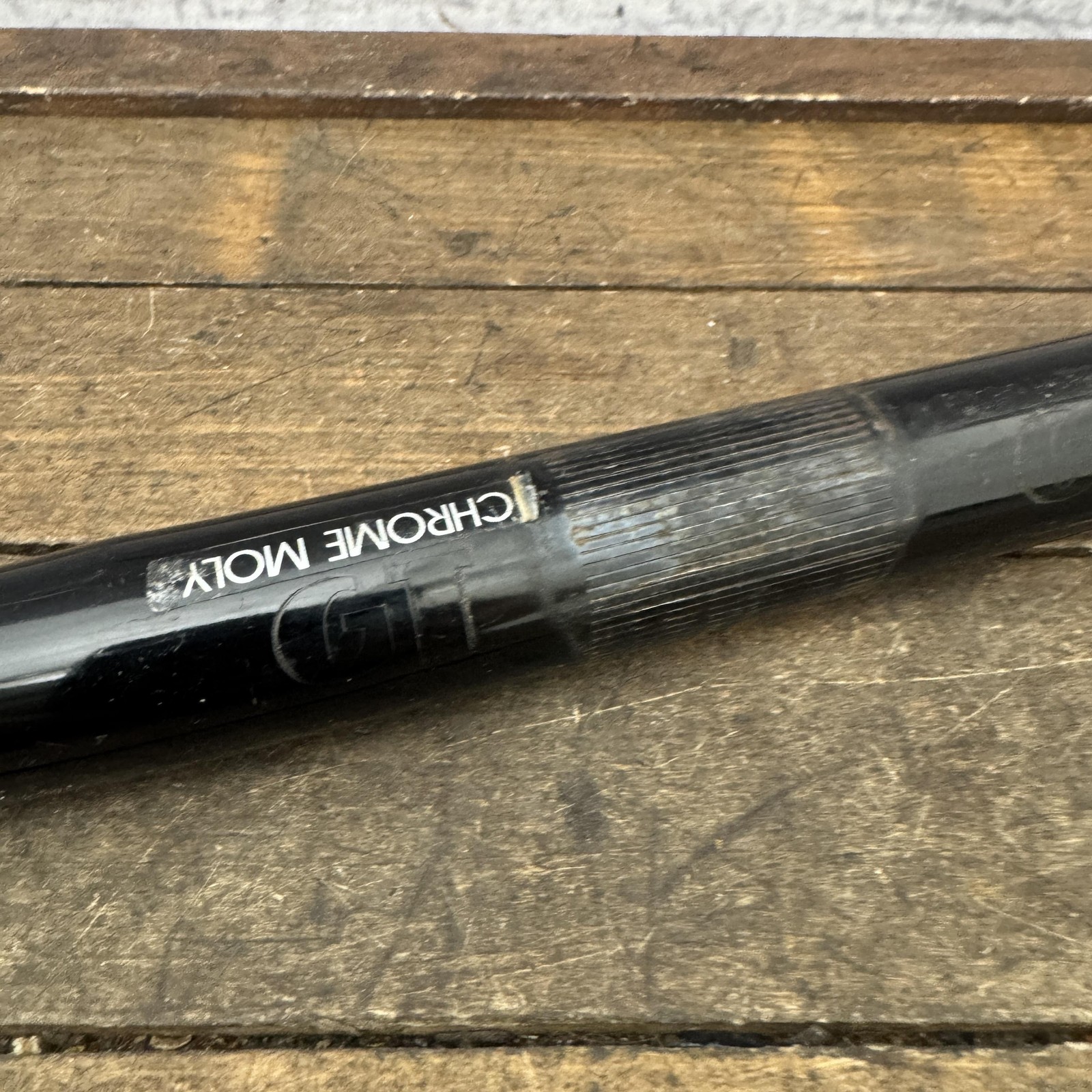 Vintage GT Chromoly 25.4mm Handlebar Avalanche Black Bike Bar 80s MTB Steel
