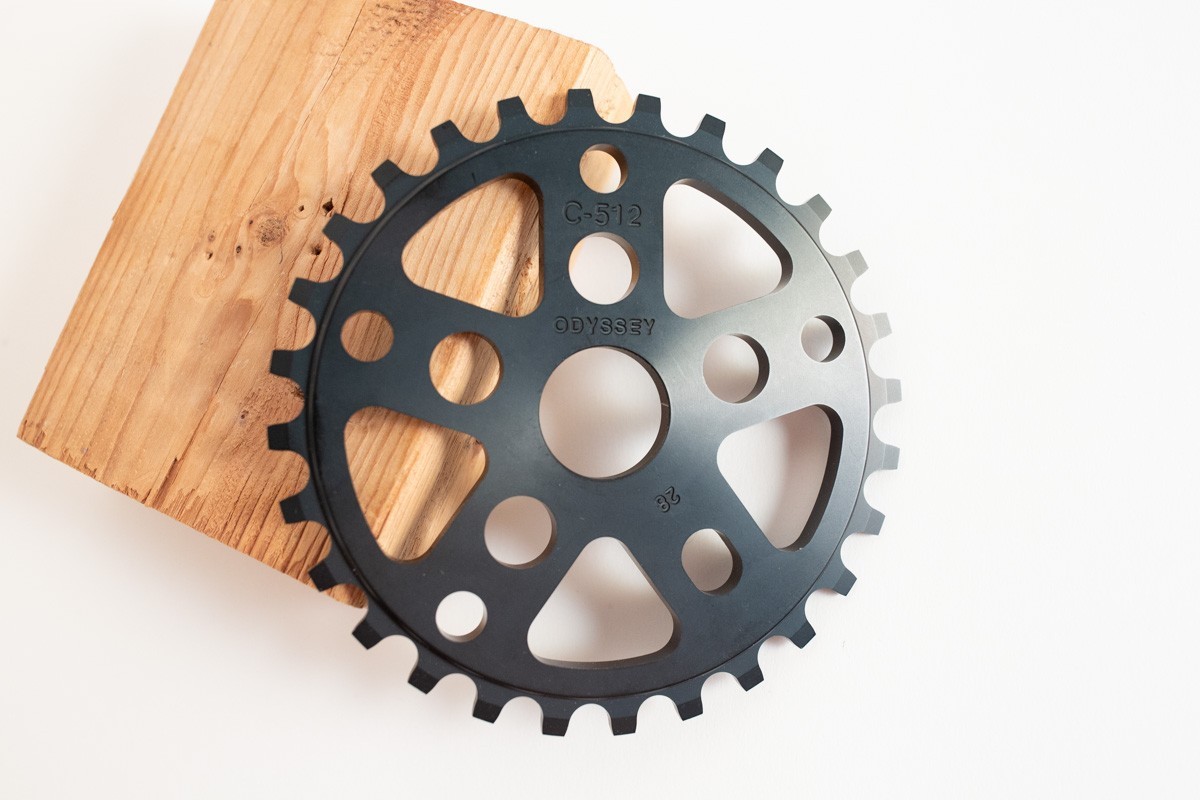 NOS Odyssey Chase Hawk C-512 28T BMX Sprocket Black 7075-T6 Aluminum