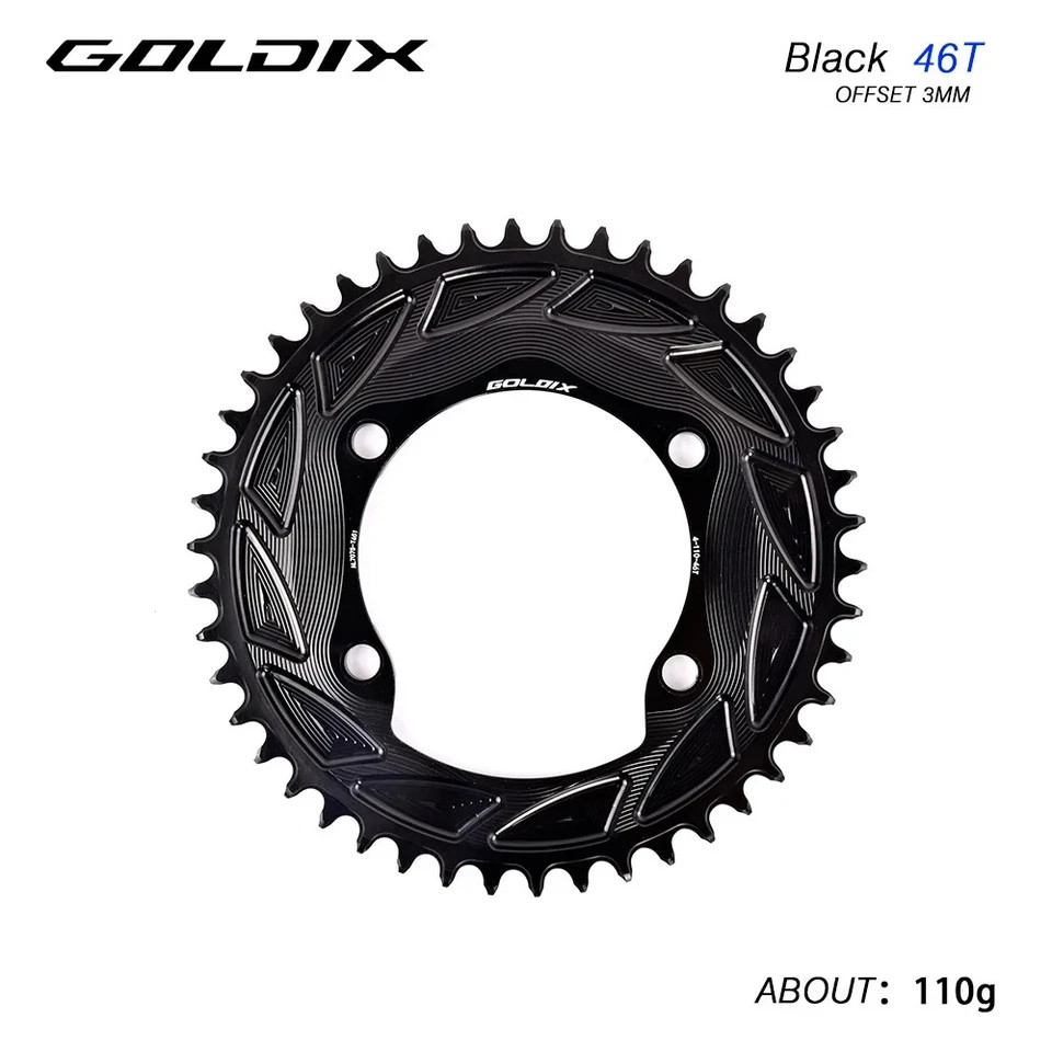 GOLDIX Road Bike Chainring 110BCD 46T-58T CNC Aluminum for Shimano R7000 R8000