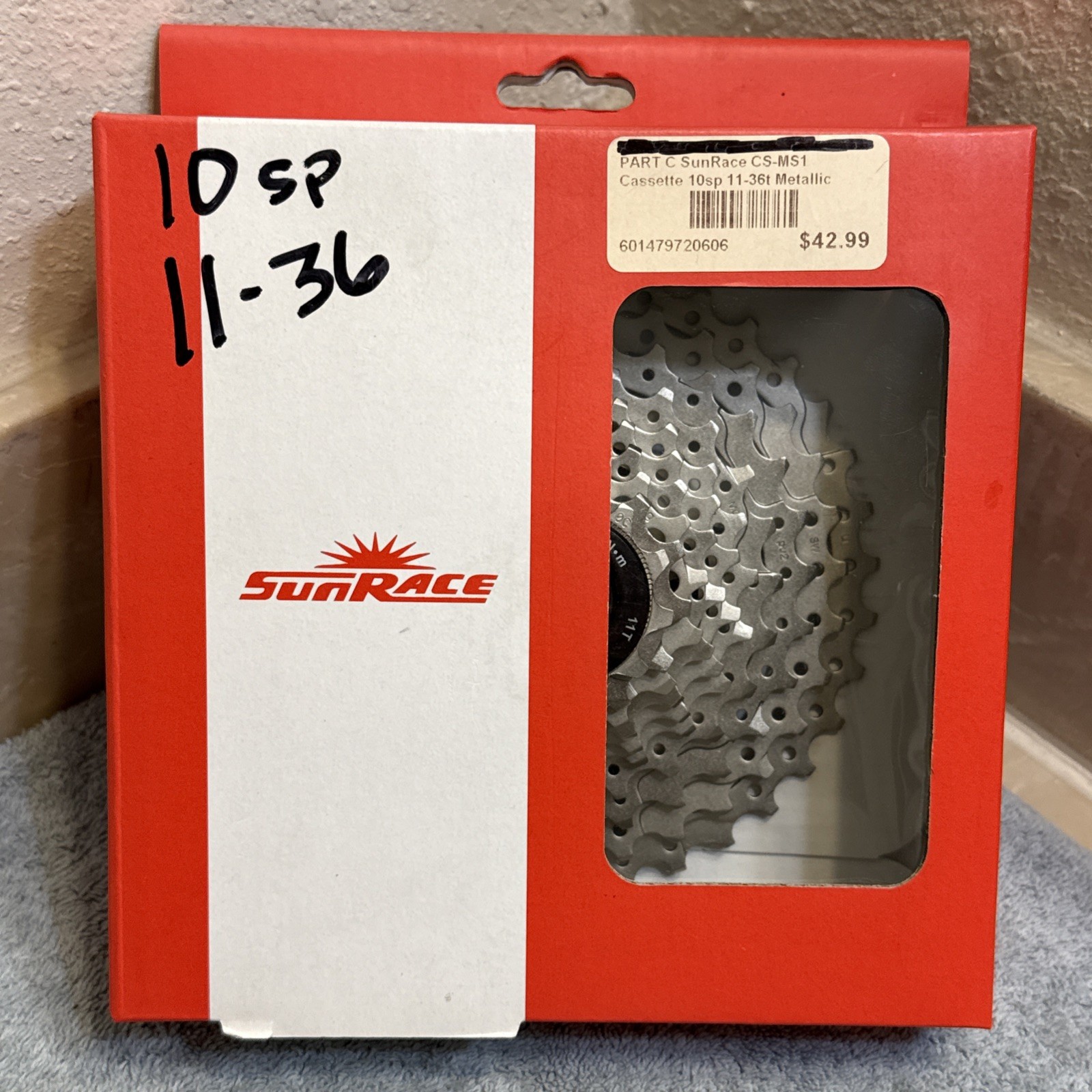 Sunrace CS-MS1 Cassette 11-36 10speed – Silver [caw]