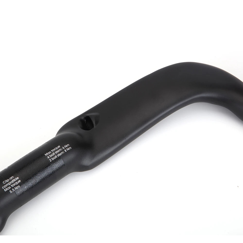 Carbon Fiber Gravel Mountain Bike Handlebar Internal Cable Routing 30 Degrees