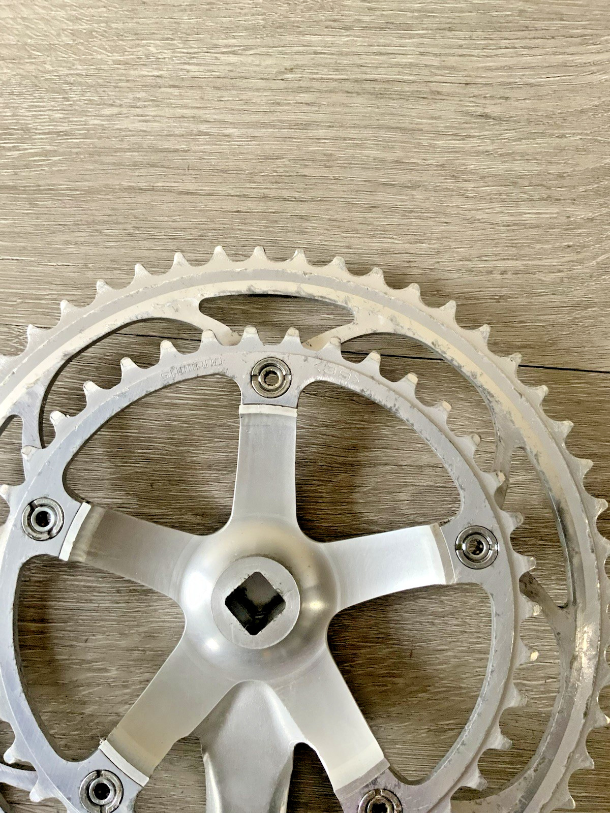 SHIMANO 600 ULTEGRA CRANKSET DOUBLE 6400 53-39 TOOTH 172.5 MM ARMS 6, 7, OR 8