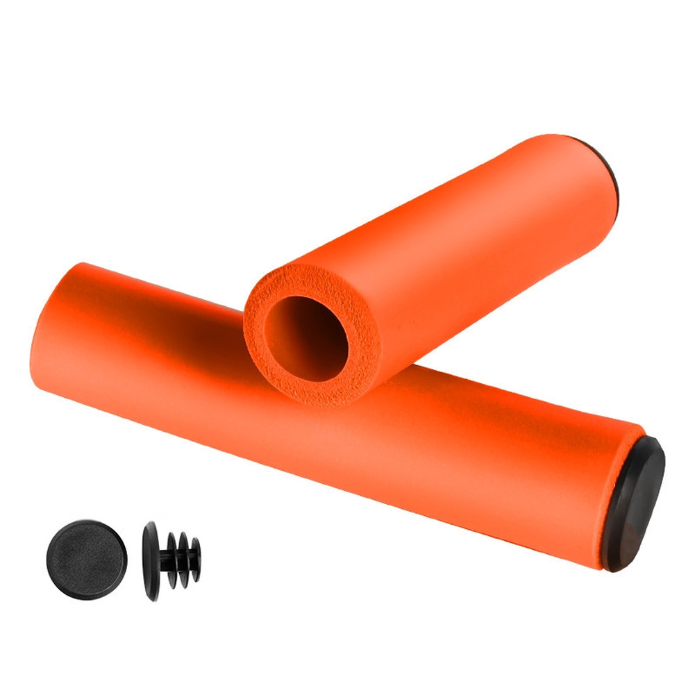 Silicone Bicycle Grips 12.5 x 3 cm Non Slip Texture for Confident Handling