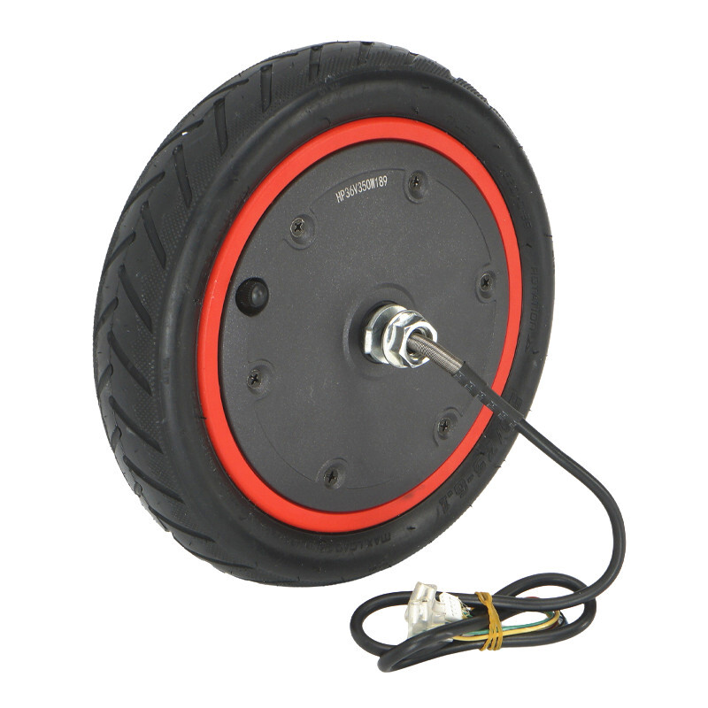 350W Front Motor Wheel Solid Tyre Assembly for Xiaomi M365Pro Electric Scooter