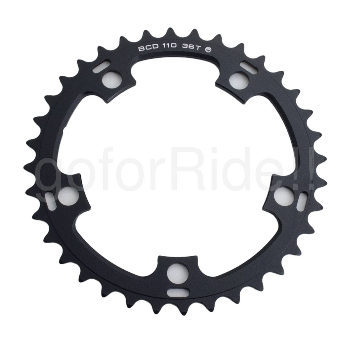 New Driveline 52-36T Bike Chainring Set 10-Speed BCD 1100mm 7075/T6 Black