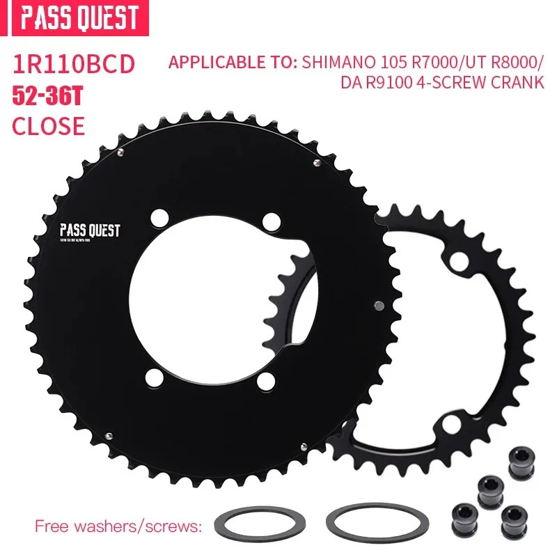110bcd Road Double Chainring 56-42T/54-40T/53-39T/52-36T/50-34T/48-35/46-33T