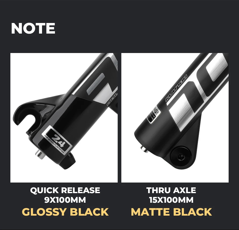 20/24 Inch Bicycle Suspension Air Fork Remote Manual Lockout Fork 100mm Travel