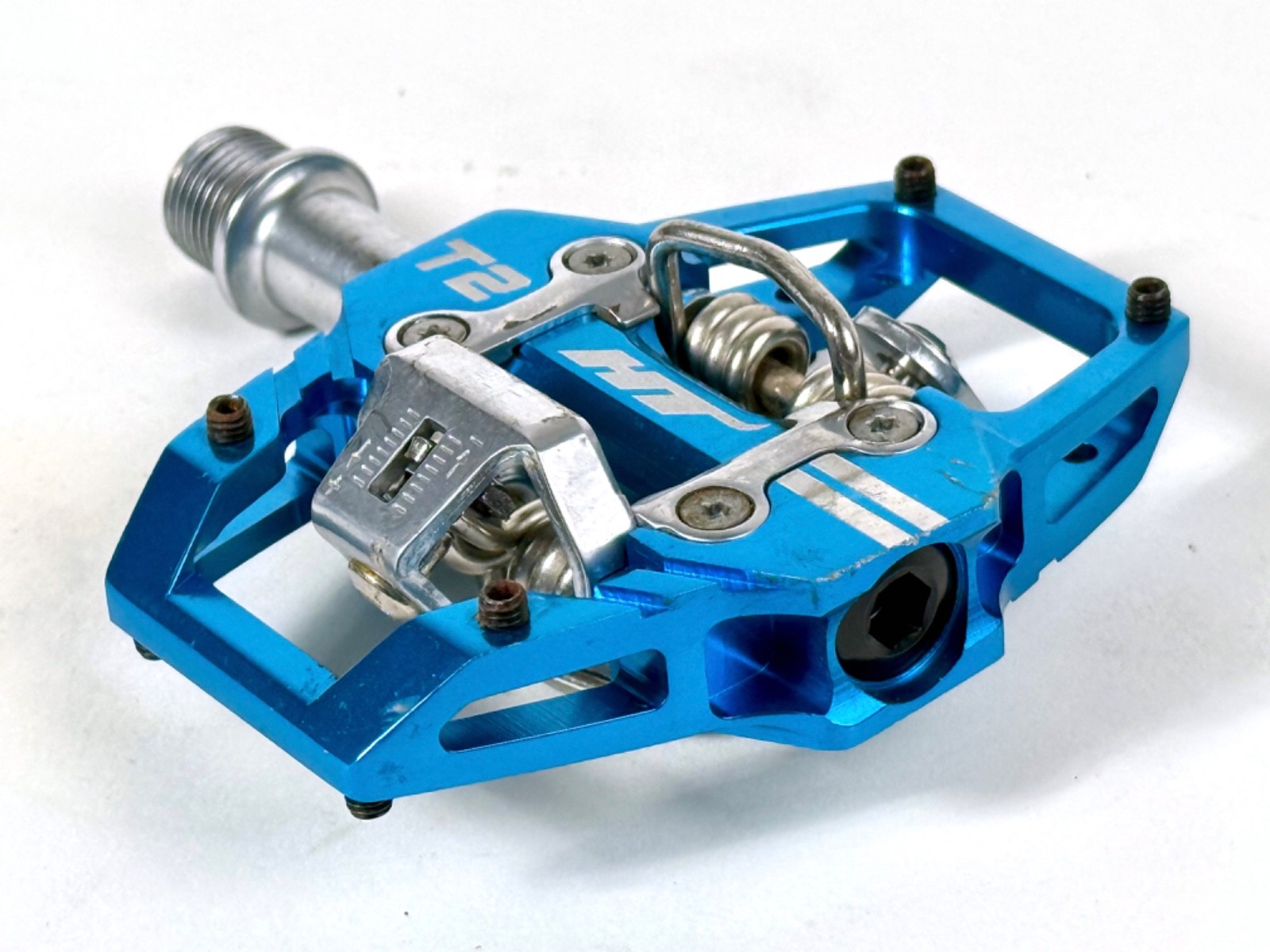 HT Components T2 Enduro Race Mountain Bike CrMo Clipless Pedals + new cleats MTB