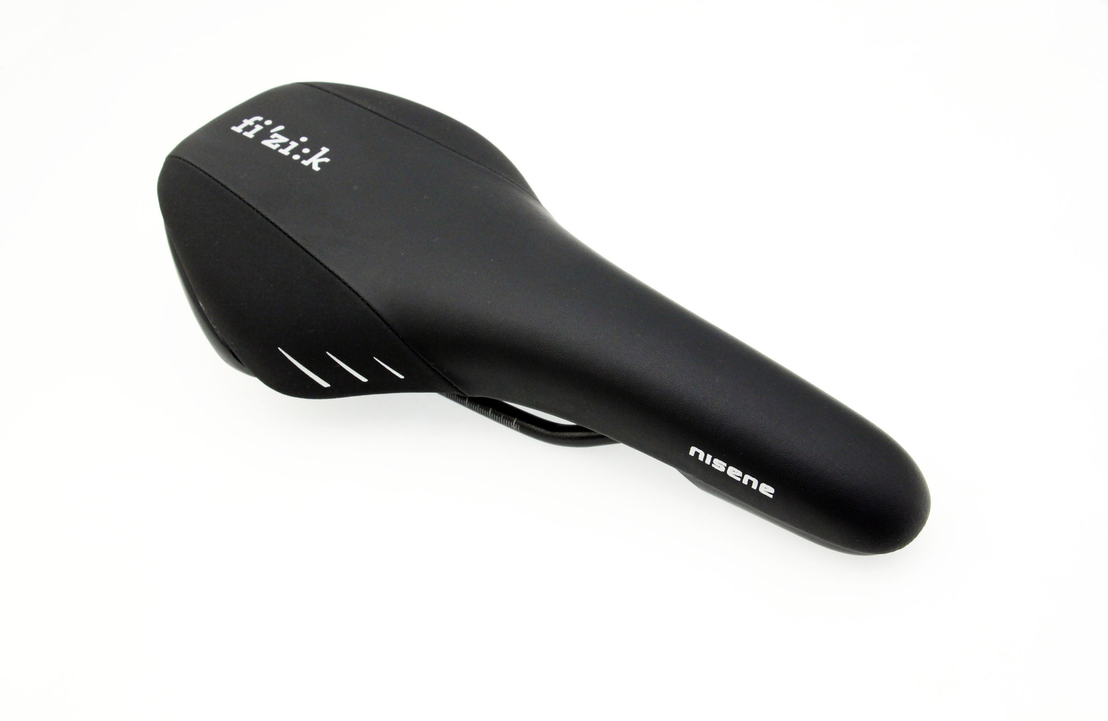 Fizik Nisene Road Mountain eBike Cycle Saddle Black Bike Seat w/Orange shell