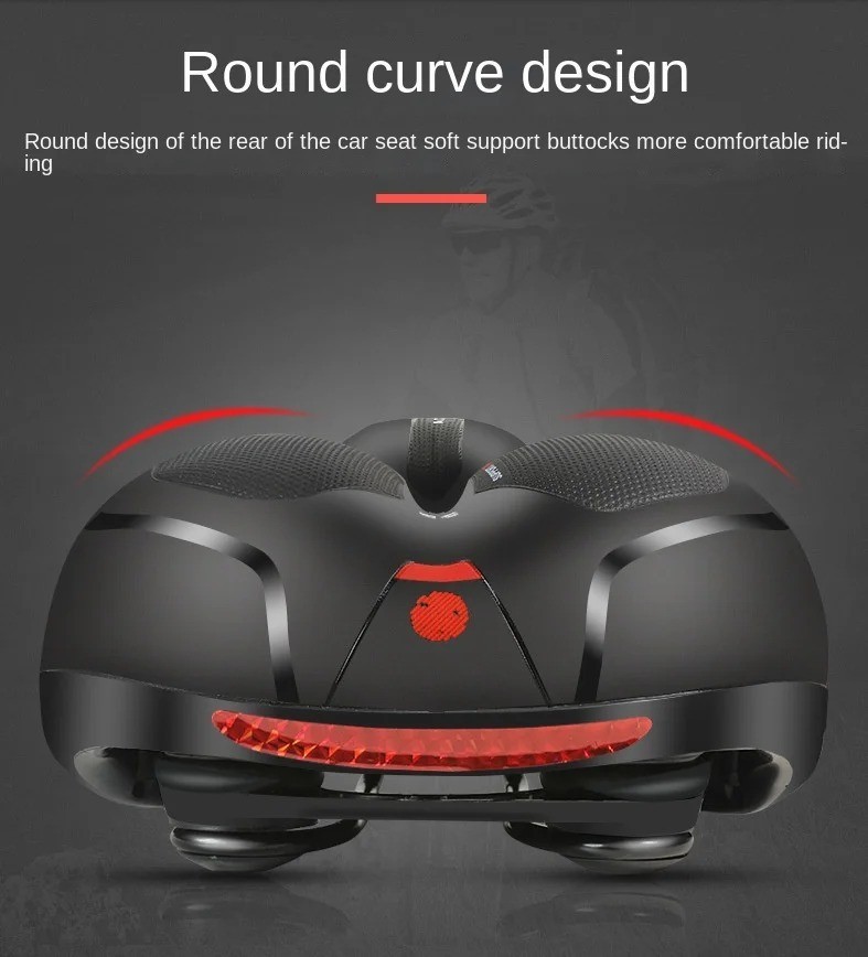 Extra Wide Big Bum Bike Bicycle Saddle Seat Gel Cushion Sporty Soft Comfort Pad