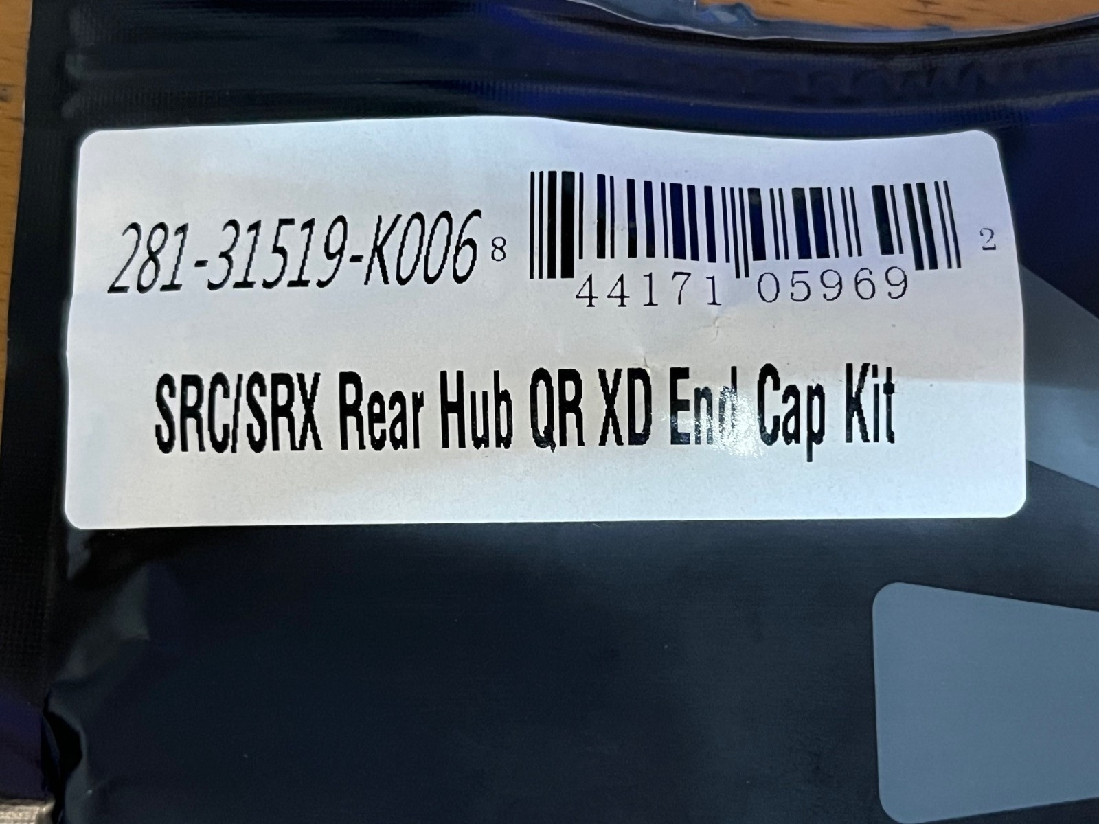 SunRingle SRC/SRX Rear Hub QR XD End Cap Kit, Black