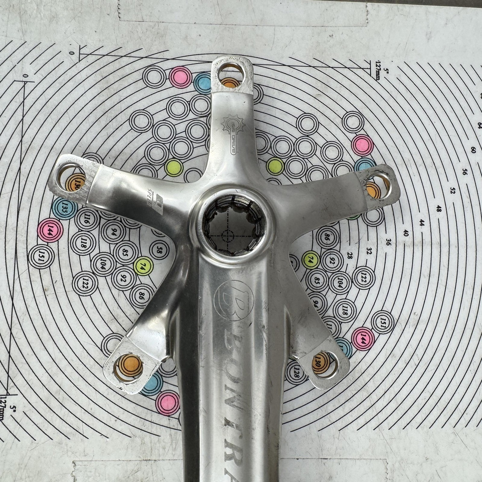 Bontrager Race ISIS Drive Crank Set 175mm 130 BCD SPLINE BB Arms Only