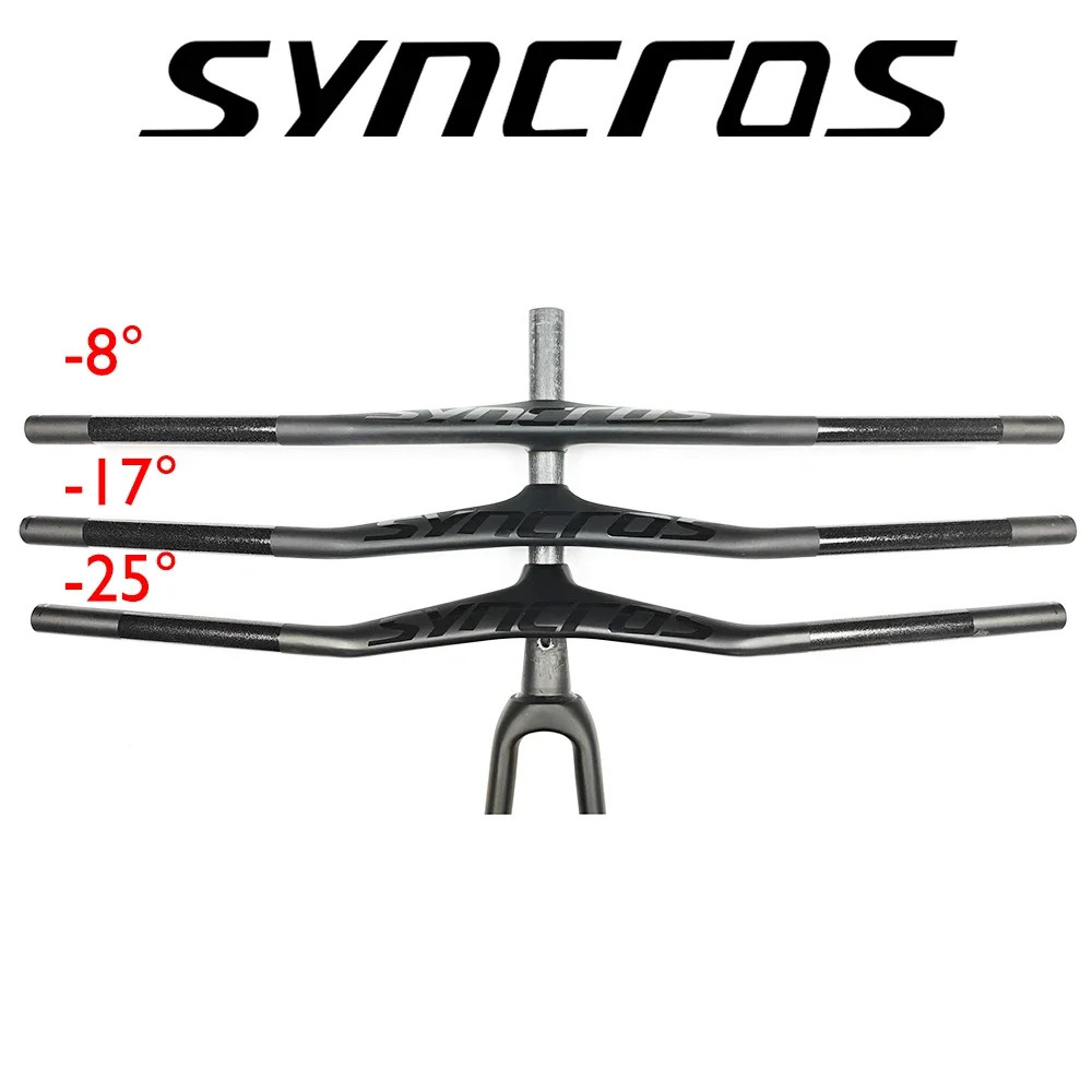 Carbon Mountain bike Integrated Handlebar -8° -17° -25° with Computer Mount