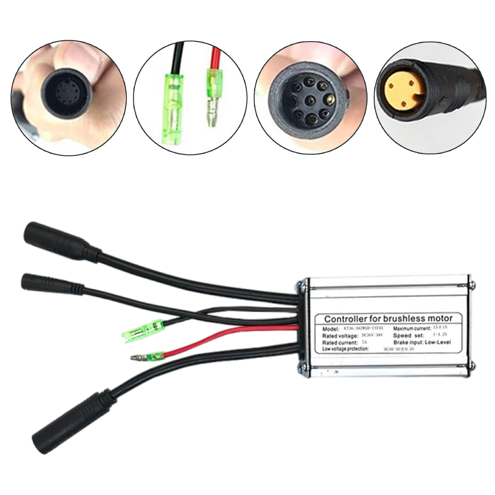 36V 48V 15A Ebike Controller For 500W 750W Brushless Motor Electric Bike Bicycle