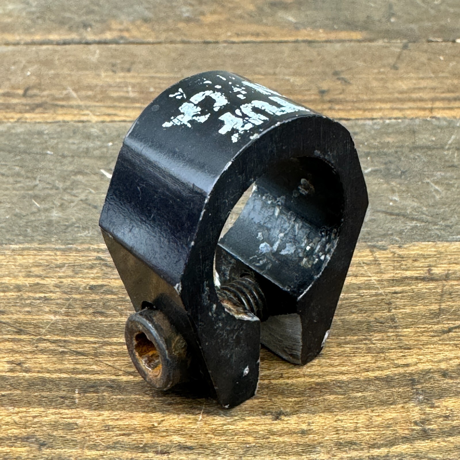 Tuf Neck Seatpost Clamp Old School BMX OG 1980s USA Black 25.4 Tuff Alloy A001