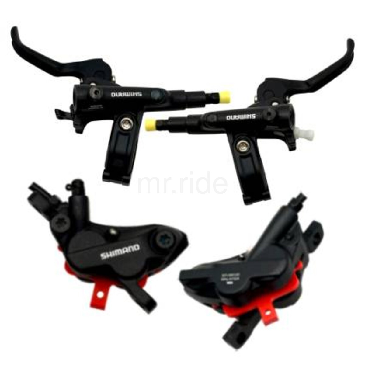 Shimano DEORE BR-M6120 BL-M6100 MTB/EBike Disc Brake Set 4Piston F+R 1000+1700mm