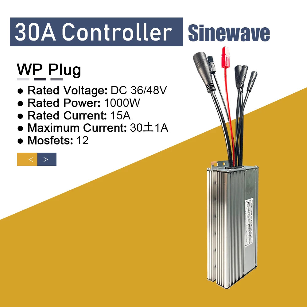 E-bike Controller 36V48V 250W-1000W Squarewave/Sinewave Controller Waterproof