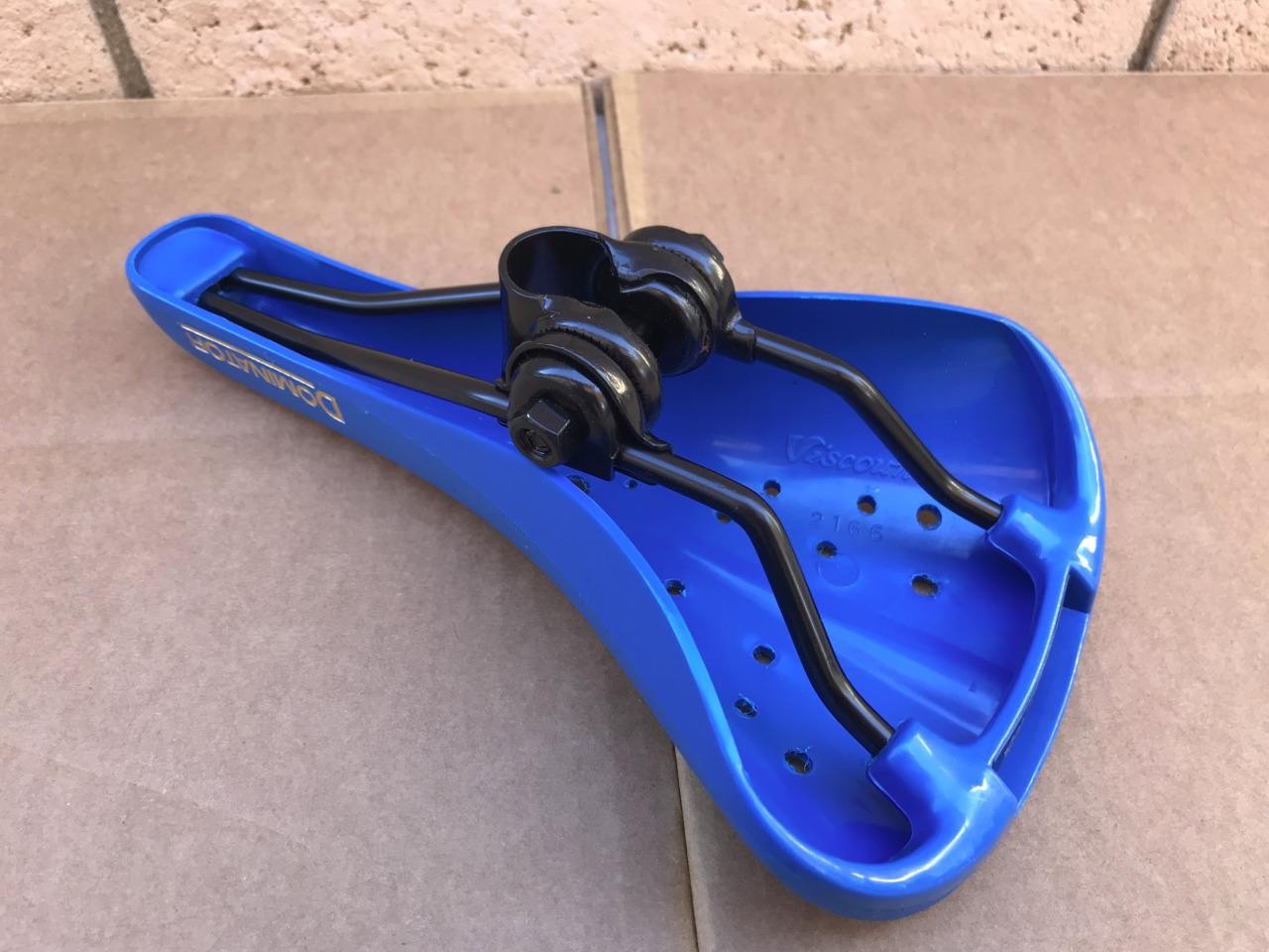 New «Old School Bmx» Hard Shell BLUE Seat with Grips GT DYNO Viscount Dominator
