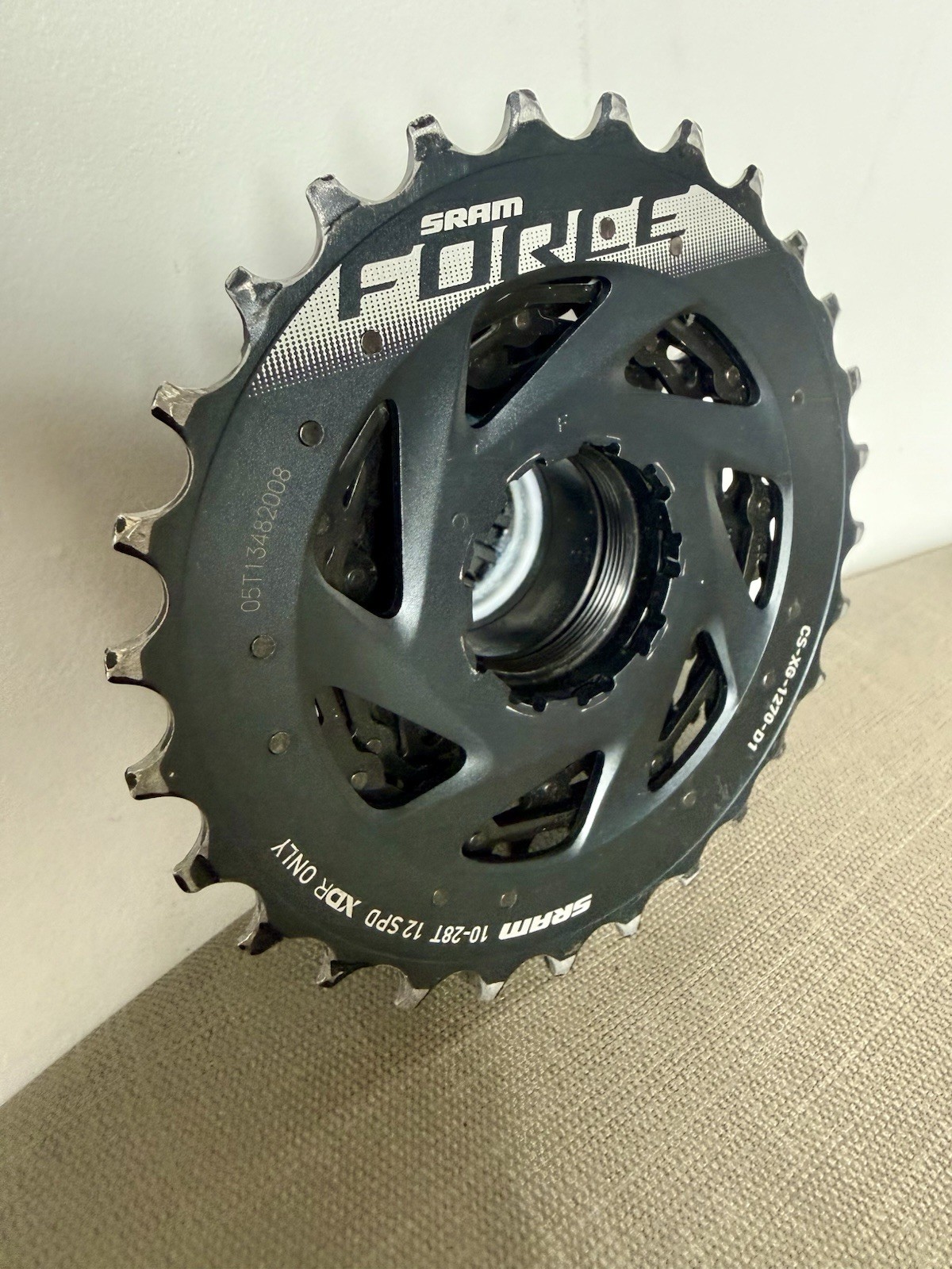 SRAM Force AXS CS-XG-1270-D1 Cassette, 10-28t, XDR, 12 Speed, BLACK