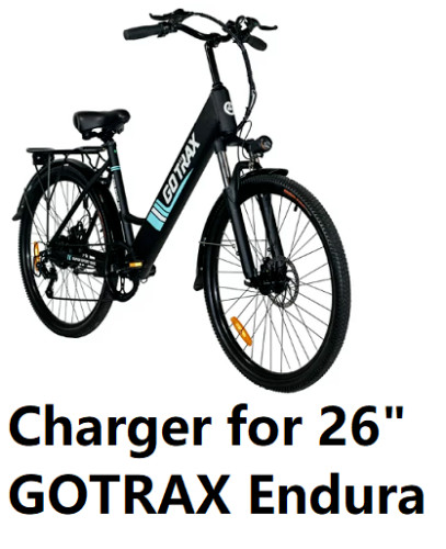 🔥AC ad adapter Electric Bike battery Charger for 26″ 250W GOTRAX Endura 🔥